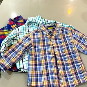Lot of 3 little boy western shirts